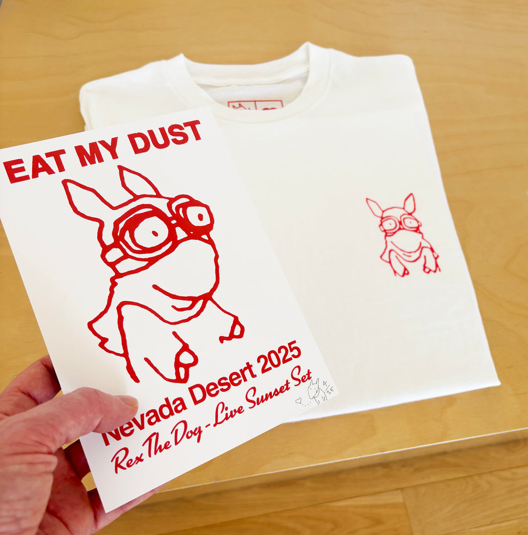 Eat My Dust - Limited Edition Tee with Signed Art Card (26-50)