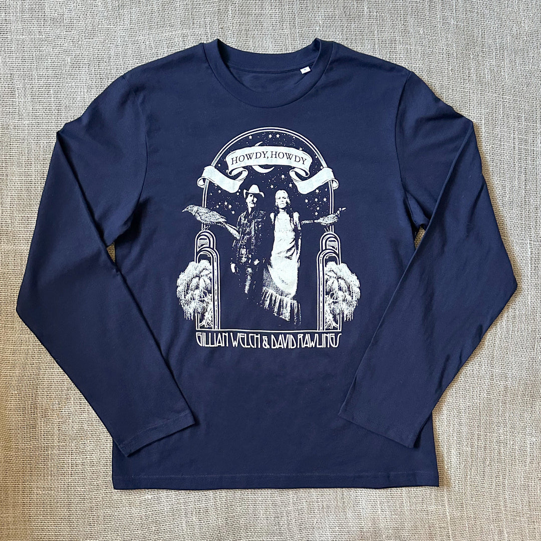 Howdy Howdy Long Sleeve French Navy T-Shirt