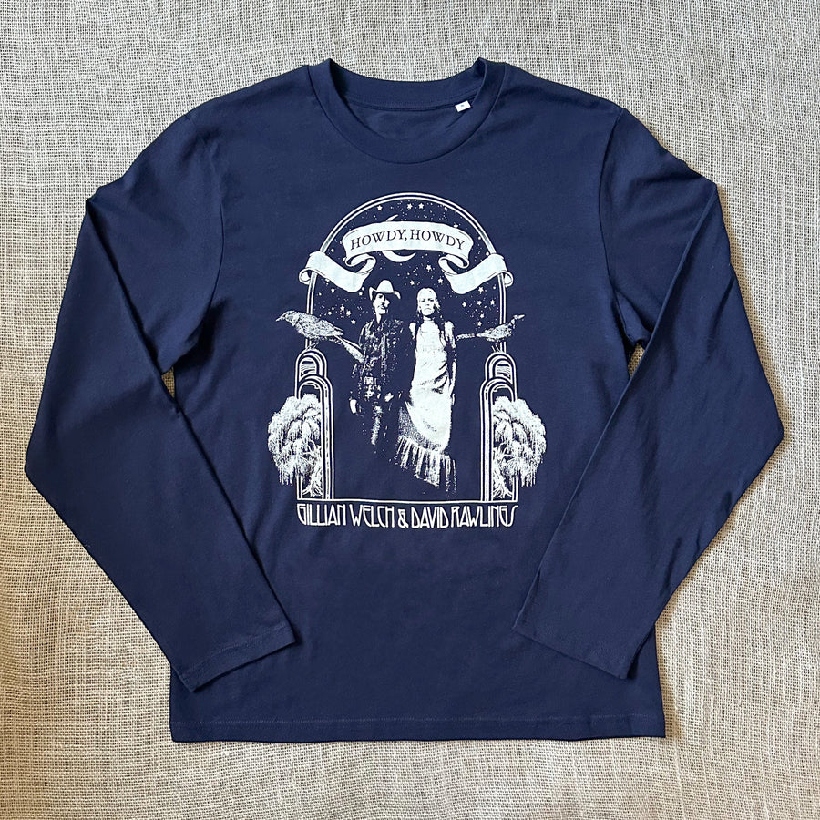 Howdy Howdy Long Sleeve French Navy T-Shirt