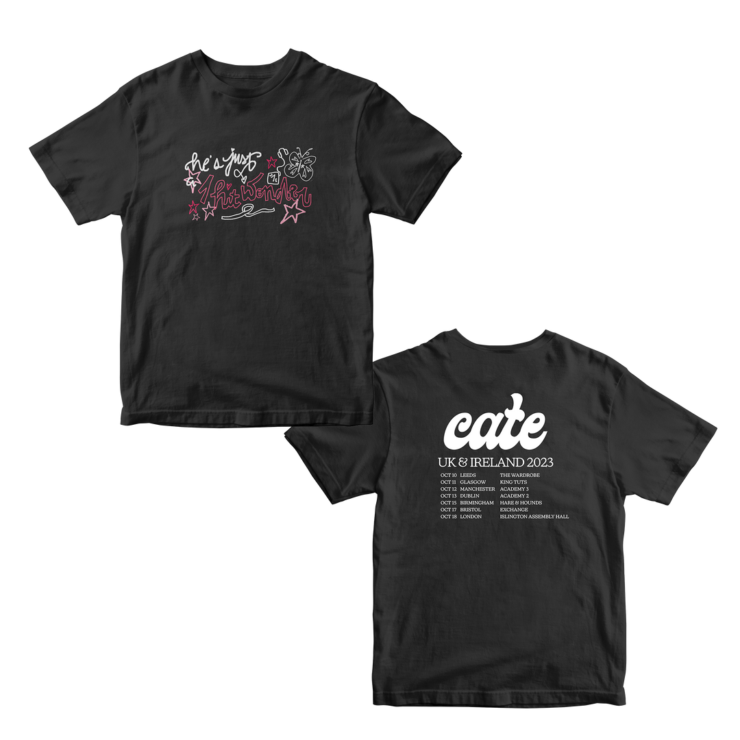 Cate Tour Baby Tee - Black