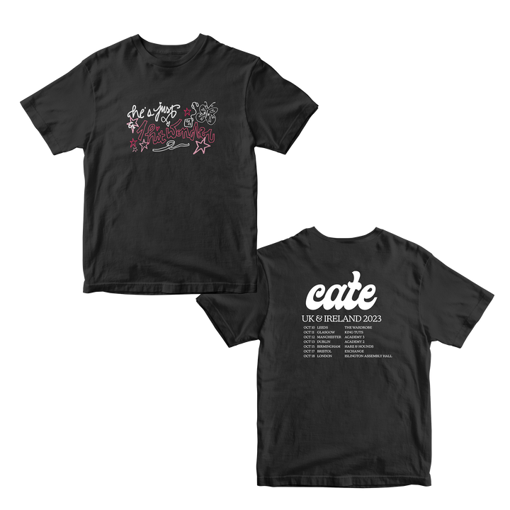 Cate Tour Baby Tee - Black