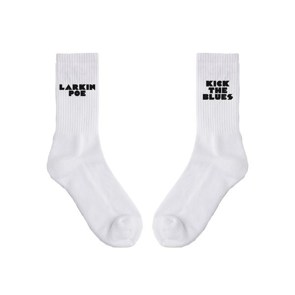 Larkin Poe Kick The Blues White Socks