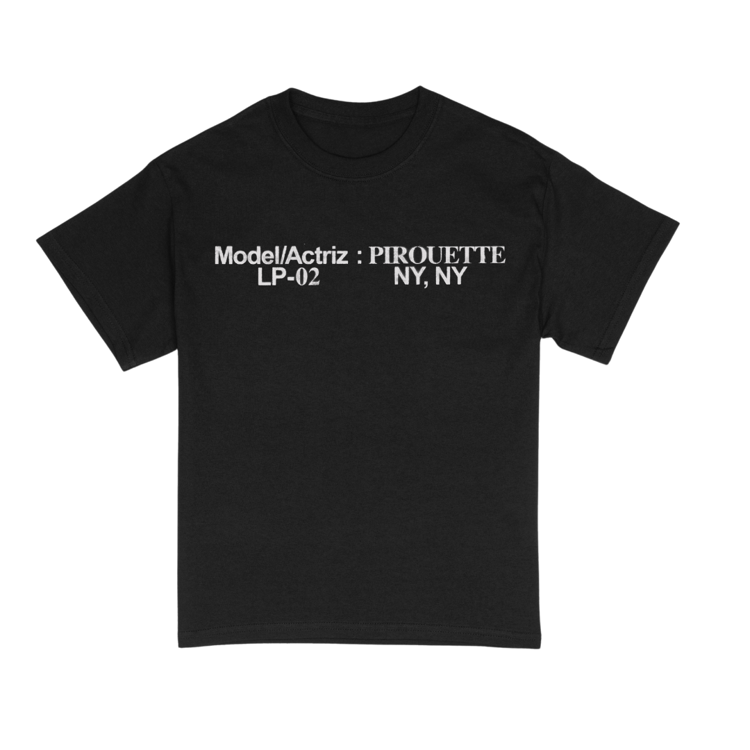 Model/Actriz Pirouette New Album Tee 