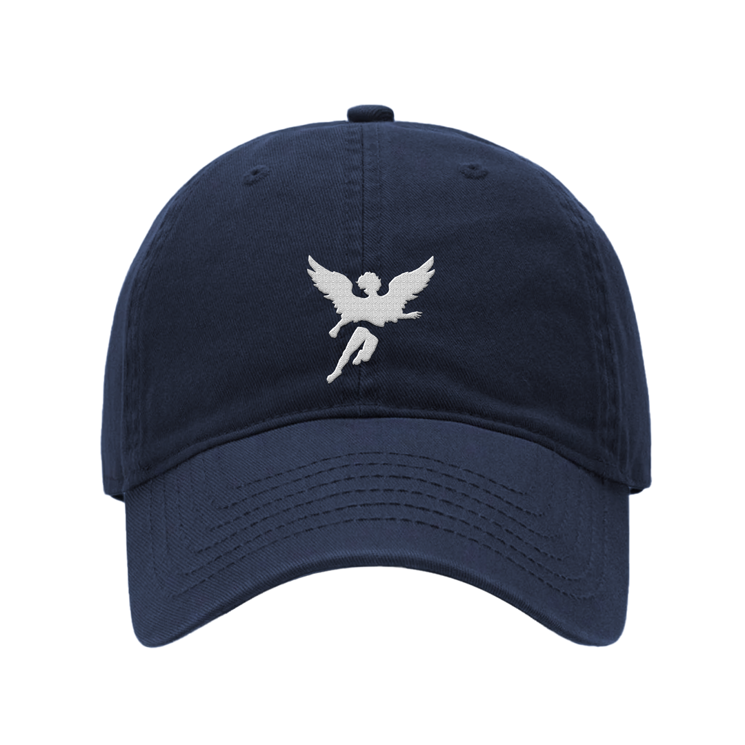 Embroidered Marshan Cap - Navy Blue