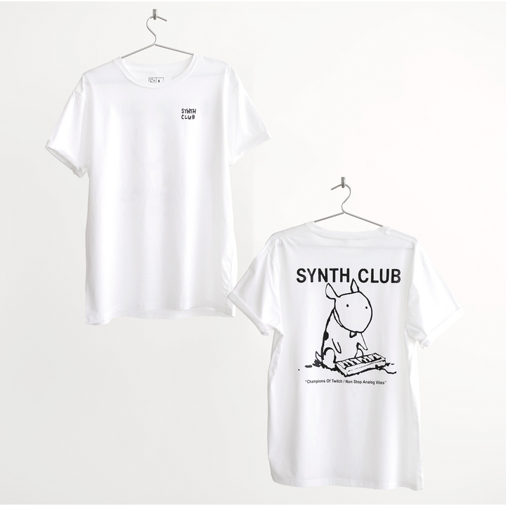 Synth Club Tee (White)
