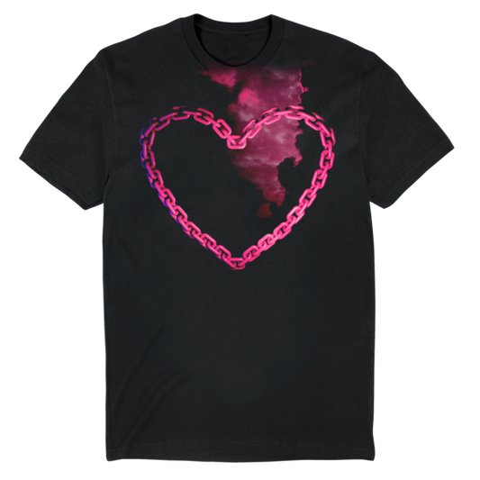 heartbreak anthem heart chain tee