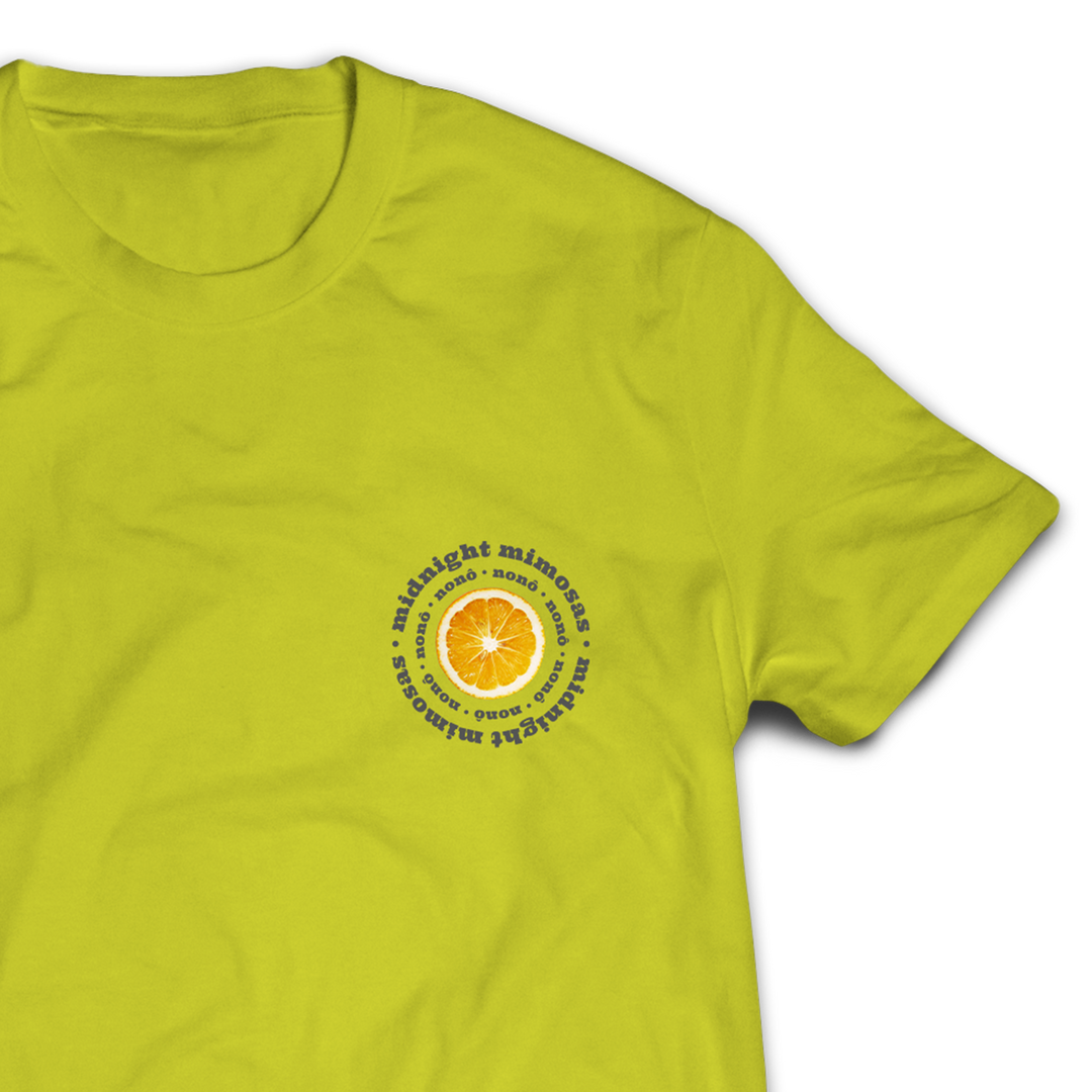 Midnight Mimosas - T-shirt (Safety Green)