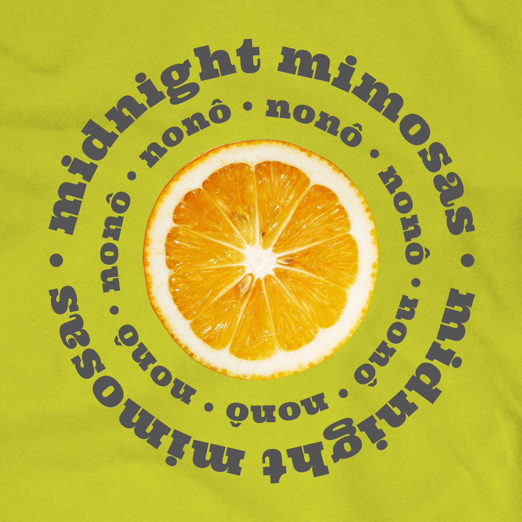 Midnight Mimosas - T-shirt (Safety Green)